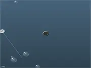 Bubble Billiards Flash game screenshot showing colorful bubbles on a pool table, free online puzzle game