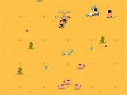 Sons of Guns free online game screenshot showing a line of heroes fighting against a Pig-Boss enemy