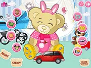 My Favorite Teddybear Dress Up free online game screenshot - customizable teddy bear with clothes and accessories
