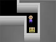 The Maze - The RPG screenshot, character navigating a trick maze, playing a free online puzzle game with dark humor