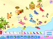 Beach Decoration Design free online game, create a perfect seaside resort and fun beach layout on PlayArcadeHub
