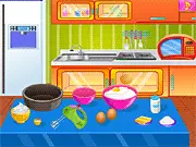 Play Rainbow Mix Cake online free game, cooking simulator, decorate colorful cake dessert