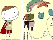 Theo/Thea Mini Dress Up free online game, boy and girl characters being styled, cute mini dress up game