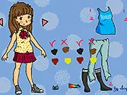 Lubslubs Dress Up free online game featuring a lovely lady character waiting to be styled with various dresses and accessories