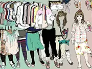 Babyface Doll Dress Up online game screenshot, character being styled with cute clothing and accessories