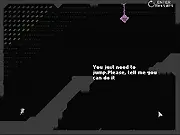From Nothing free online meditative game screenshot, abstract visuals representing a person's quiet passing thoughts