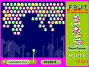 Play Fruit Bubble Shooter online free, Match three or more fruit bubbles, Classic puzzle game