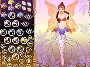 Fairy Shaylee Dress Up free online game screenshot - beautiful fairy character with various magical outfits and wings