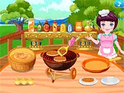 Lunch Food Maker game screenshot, cooking fruit pancakes and vegetable soup, kitchen simulation free online game