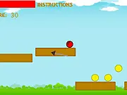 Adventure Ball free online puzzle game screenshot, guiding a ball through obstacles on PlayArcadeHub