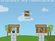 Play Defend the Priest free online, physics puzzle game, build shelter, protection, strategy game on PlayArcadeHub