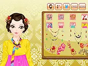 Asian Beauty Makeover dress up game free online, kimonos, Chinese clothes, makeup and hairstyle