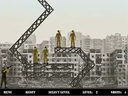 Silent Killer 3 game screen showing a bullet ricocheting off a wall to hit a soldier, play free online puzzle shooter
