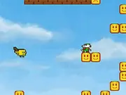 Jumper Man Flash free online arcade platformer game stomping enemies gameplay