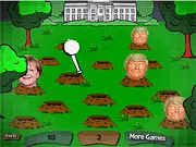 Whack The Boss free online game, whac-a-mole arcade game, hit the target avoid the friendly figure, fast reflex game