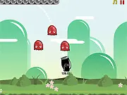 Play Rainbomb free online physics puzzle game, aim cannon to take out creatures and collect stars, PlayArcadeHub