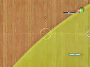 Pitball high-speed arcade game screenshot, two platforms battling for the ball on a digital court, free online game