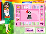 Movie Date Dress Up game screen showing a character in a stylish outfit, selecting accessories for a romantic movie date, free online game