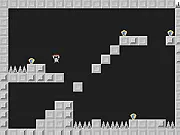 Zombie Employee game, free online platformer, helping zombie collect goodies, cartoon office level
