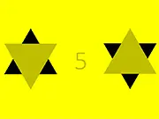 Yellow online puzzle game screenshot, solving a logic level by turning the screen yellow
