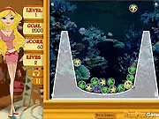 Play Fish Tank Bomb free online match-3 puzzle game with colorful star balls