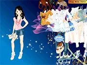 Brenna Dressup free online game, play fashion styling game, virtual makeover and outfit selection