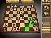Screenshot of the Obama Chess online game board with themed political pieces ready for a strategy match