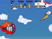 HomeRun 2 free online baseball arcade runner game: throwing balls at birds while running from plate to plate on PlayArcadeHub
