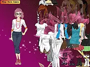 Emilia Dressup free online game model selecting an outfit