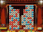 Free online puzzle game Diamond Rush Match 3, showing colorful matching gems and diamonds on a game board.