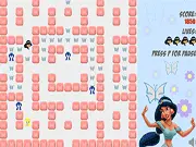 Princess Jasmine Collects Butterflies free maze game - Jasmine collects butterflies and avoids Jafar figures in the labyrinth.