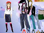 Screenshot of the Donna Dressup Summer Fashion game showing a young girl named Donna wearing a stylish summer dress and accessories.