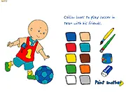 Caillou Coloring free online kids drawing game activity
