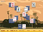 Endless Barkhans Solitaire free online card game Tri-peaks Match2 gameplay