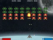 Invaders Zero free online game, classic space invaders shooter, spaceship upgrades, challenging AI