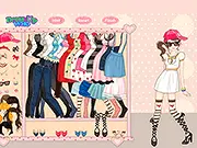 Pink Pink Sugar Gal Dress Up game free online with pink fashion outfits and accessories