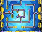 Diamonds Maze free online puzzle game, rotating box with colored diamonds, 20 levels of brain challenging game on PlayArcadeHub