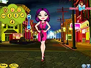 Screenshot of Head to Toe Dress Up game showing a fully customizable character with various fashion options, play free online