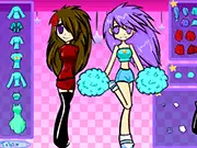Star Shine Dress Up free online game screenshot, character being styled with various clothes and accessories, play fashion dress up game