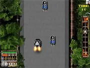Turbonika free online game, retro land-speeder racing, combat action game, vehicle upgrades, 15 levels racing simulator on PlayArcadeHub