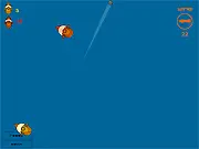 Screenshot of Bato Naval War showing a grid-based battle map with ships and explosions, turn-based sea strategy game, play free online