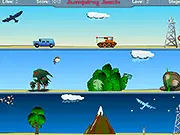 Jumping Jack free online game screenshot, man jumping over obstacles, skill and timing game