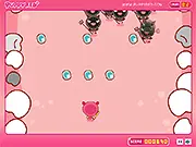 Puppyred Asteroids free online bubble shooter game, controlling Puppyred to shoot black devils