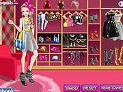 IT Girl Rock Festival online dress up game screenshot, girl in rock festival outfit, free fashion game, PlayArcadeHub