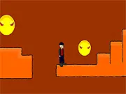 Jay's Trippin' Dash free online platformer game, Jay character jumping for a cookie, dodge the smilies gameplay screenshot