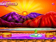 Shrimp Toast Recipe online cooking game screenshot, preparing and frying shrimp toast, free food game on PlayArcadeHub