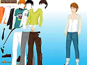 David Dressup free online fashion game, choose casual or formal style, men's clothing stylist game