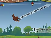 Bear Grills game screenshot - launch the bear and upgrade for distance play free online