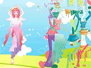 Angel Girl Dressup free online fantasy fashion game with a beautiful girl with wings