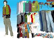 Brandon Dressup free online fashion game, men's style and clothing selection, make Brandon more attractive